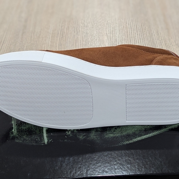 $450 Mens Magnanni "Laska" Suede Slip On Sneakers Cognac US 10.5 - Picture 8 of 9